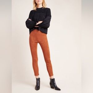 Anthropologie Faux Suede Stretch Leggings sz. 31